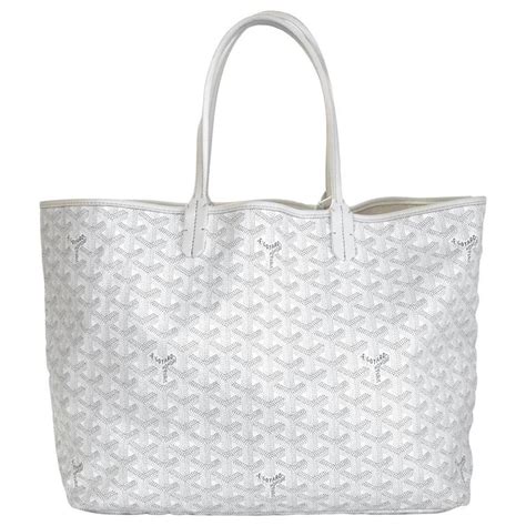 goyard white bag men|Goyard tote bag price.